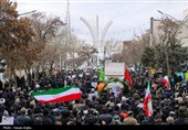تشییع  پیکر 6 شهید راهدار حملات آمریکایی - صهیونی در زنجان