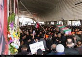 تشییع  پیکر 6 شهید راهدار حملات آمریکایی - صهیونی در زنجان