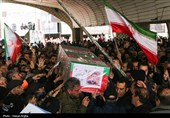 تشییع  پیکر 6 شهید راهدار حملات آمریکایی - صهیونی در زنجان