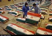 ورود پیکرهای 84 شهید ناو دنا به بهشت زهرا