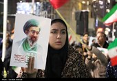 اجتماع شبانه مردم کرمان در میدان کوثر