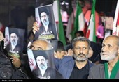 اجتماع شبانه مردم کرمان در میدان کوثر
