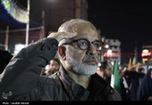 اجتماع شبانه مردم کرمان در میدان کوثر