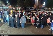 قیام شبانه مردم کردستان/بیعت زیر باران با رهبر انقلاب
