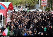 تشییع پیکر 17 شهید حملات آمریکایی صهیونی در اصفهان
