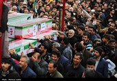 تشییع پیکر 17 شهید حملات آمریکایی صهیونی در اصفهان