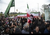 تشییع پیکر 17 شهید حملات آمریکایی صهیونی در اصفهان