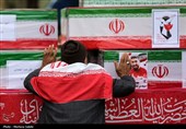 تشییع پیکر 17 شهید حملات آمریکایی صهیونی در اصفهان