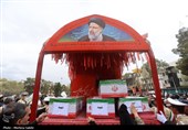 تشییع پیکر 17 شهید حملات آمریکایی صهیونی در اصفهان