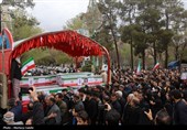 تشییع پیکر 17 شهید حملات آمریکایی صهیونی در اصفهان