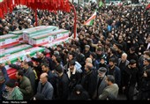 تشییع پیکر 17 شهید حملات آمریکایی صهیونی در اصفهان