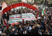 تشییع پیکر 17 شهید حملات آمریکایی صهیونی در اصفهان