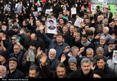 تشییع پیکر 8 شهید حملات آمریکایی صهیونی در قم