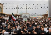 تشییع پیکر 8 شهید حملات آمریکایی صهیونی در قم