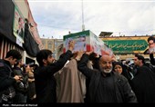 تشییع پیکر 8 شهید حملات آمریکایی صهیونی در قم