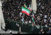 تشییع پیکر 8 شهید حملات آمریکایی صهیونی در قم