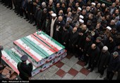 تشییع پیکر 8 شهید حملات آمریکایی صهیونی در قم