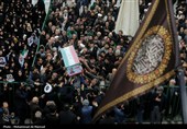 تشییع پیکر 8 شهید حملات آمریکایی صهیونی در قم