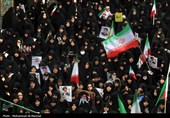 تشییع پیکر 8 شهید حملات آمریکایی صهیونی در قم