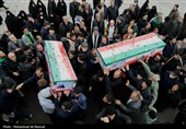 تشییع پیکر 8 شهید حملات آمریکایی صهیونی در قم