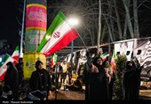 مراسم وداع با شهدای ناو شکن دنا در میدان  تجریش