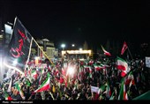 مراسم وداع با شهدای ناو شکن دنا در میدان  تجریش