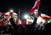 مراسم وداع با شهدای ناو شکن دنا در میدان  تجریش