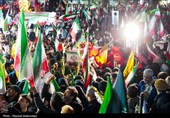 مراسم وداع با شهدای ناو شکن دنا در میدان  تجریش