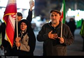 مراسم وداع با شهدای ناو شکن دنا در میدان  تجریش