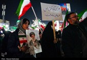 مراسم وداع با شهدای ناو شکن دنا در میدان  تجریش