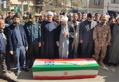 پیکر شهید محمدناصر شیراوند در نهاوند و روستای گیل‌آباد تشیع شد