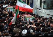 تشییع شهیدان لاریجانی، سلیمانی و دریادلان ناو دنا در تهران - 1