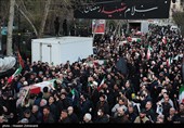 تشییع شهیدان لاریجانی، سلیمانی و دریادلان ناو دنا در تهران - 1