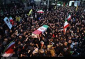 تشییع شهیدان لاریجانی، سلیمانی و دریادلان ناو دنا در تهران - 1