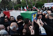 تشییع شهیدان لاریجانی، سلیمانی و دریادلان ناو دنا در تهران - 1