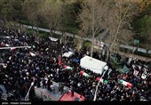 تشییع شهیدان لاریجانی، سلیمانی و دریادلان ناو دنا در تهران - 1