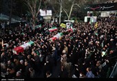 تشییع شهیدان لاریجانی، سلیمانی و دریادلان ناو دنا در تهران - 1