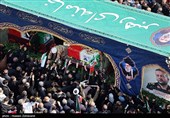 تشییع شهیدان لاریجانی، سلیمانی و دریادلان ناو دنا در تهران - 1
