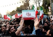 تشییع شهیدان لاریجانی، سلیمانی و دریادلان ناو دنا در تهران - 2
