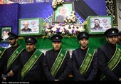 مراسم وداع با پیکر شهید علی و مرتضی لاریجانی در قم