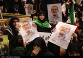 مراسم وداع با پیکر شهید علی و مرتضی لاریجانی در قم