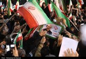 مراسم وداع با پیکر شهید علی و مرتضی لاریجانی در قم