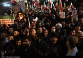 مراسم وداع با پیکر شهید علی و مرتضی لاریجانی در قم
