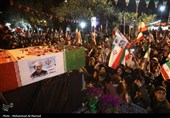 مراسم وداع با پیکر شهید علی و مرتضی لاریجانی در قم