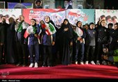 مراسم استقبال از تیم ملی فوتبال بانوان - تبریز