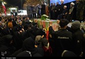 آیین وداع با پیکر شهید امیر آیین لنگری در بجنورد