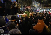 آیین وداع با پیکر شهید امیر آیین لنگری در بجنورد