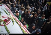 تشییع پیکر شهدای  ناوشکن دنا در شیراز