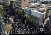 تشییع پیکر شهدای  ناوشکن دنا در شیراز
