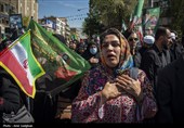 تشییع پیکر شهدای  ناوشکن دنا در شیراز